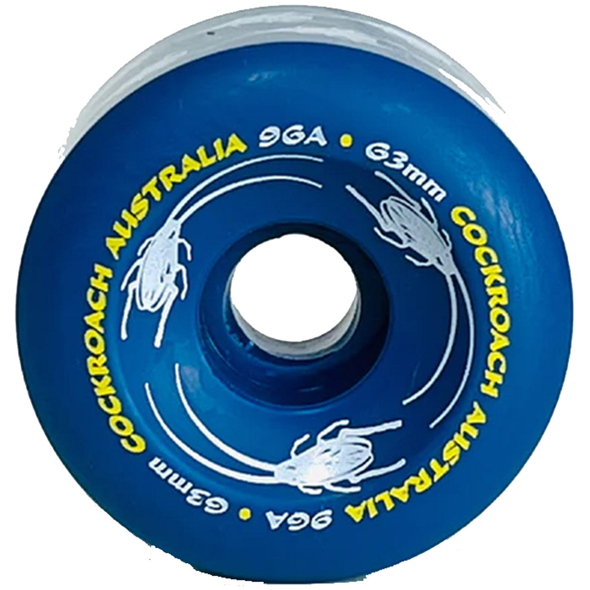 COCKROACH ORIGINAL BLUE 63mm 96A SKATEBOARD WHEELS - Bow Shock Marketplace