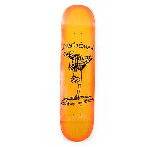 Dogtown Curb Plant Street Deck - 8.0″ Assorted Stain/Orange Fade - Bow Shock Marketplace