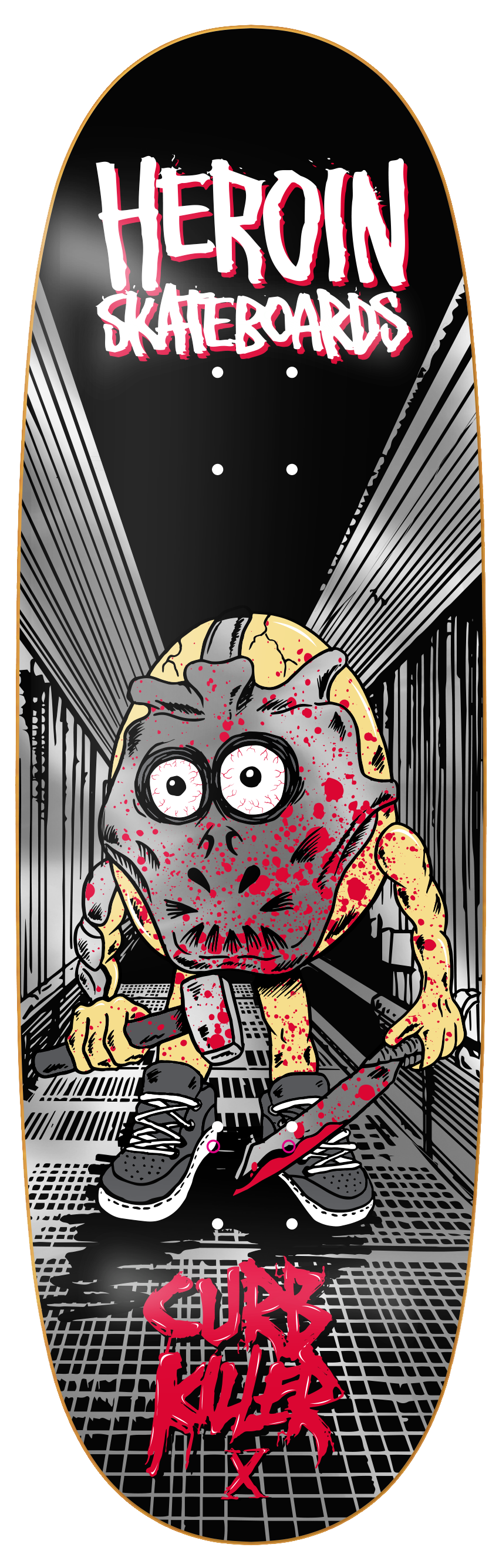 Heroin Curb Killer X 10" Skateboard Deck