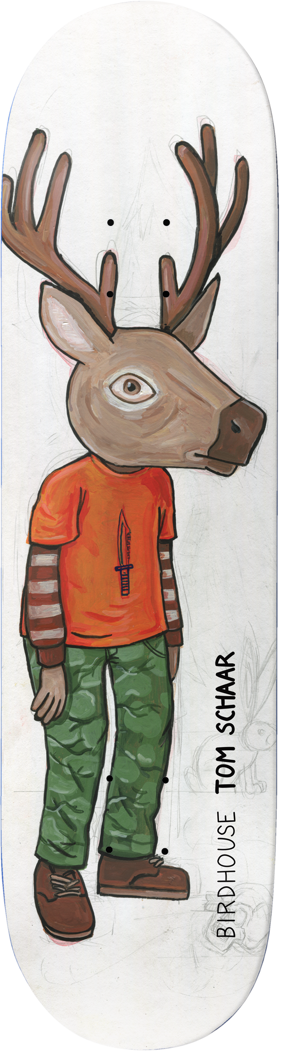 Birdhouse Tom Schaar "Interspecies" 8.25" Skateboard Deck