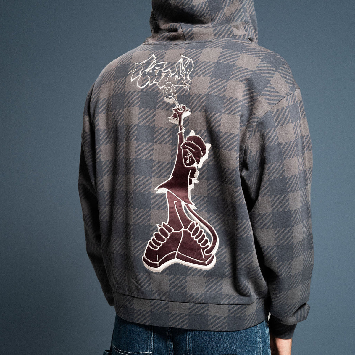 Hard In Da Paint ZipUp Hoodie (Charcoal Sun Fade)