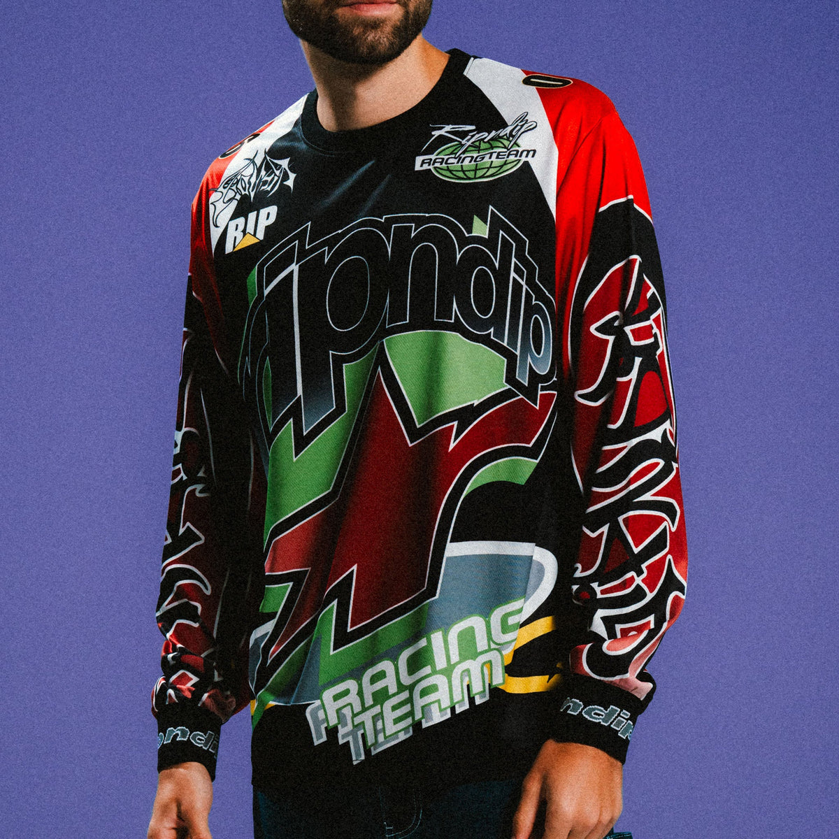 RIPNDIP All Star Long Sleeve Jersey (Red / Black)