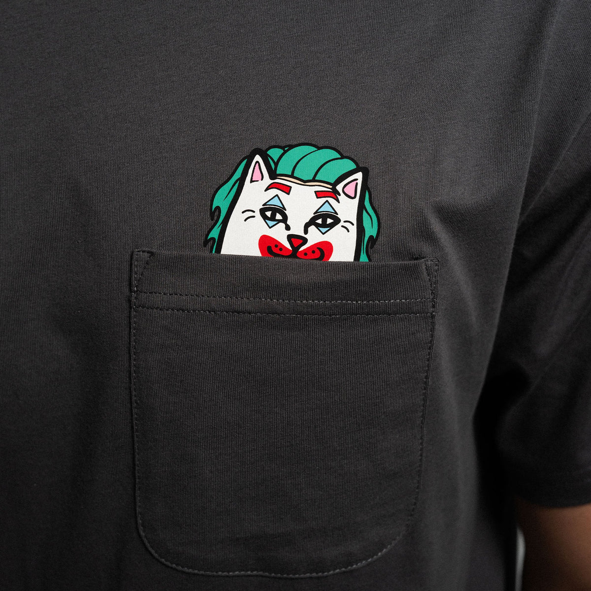 Twisted Nermal Pocket Tee (Charcoal)