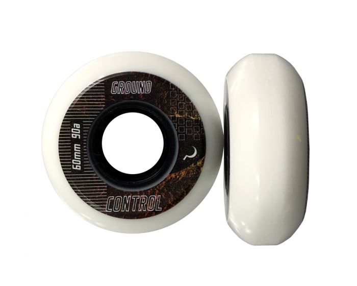 Ground Control CM EarthCity Wheels 60mm 90A - White (Set of 4) - Bow Shock Marketplace