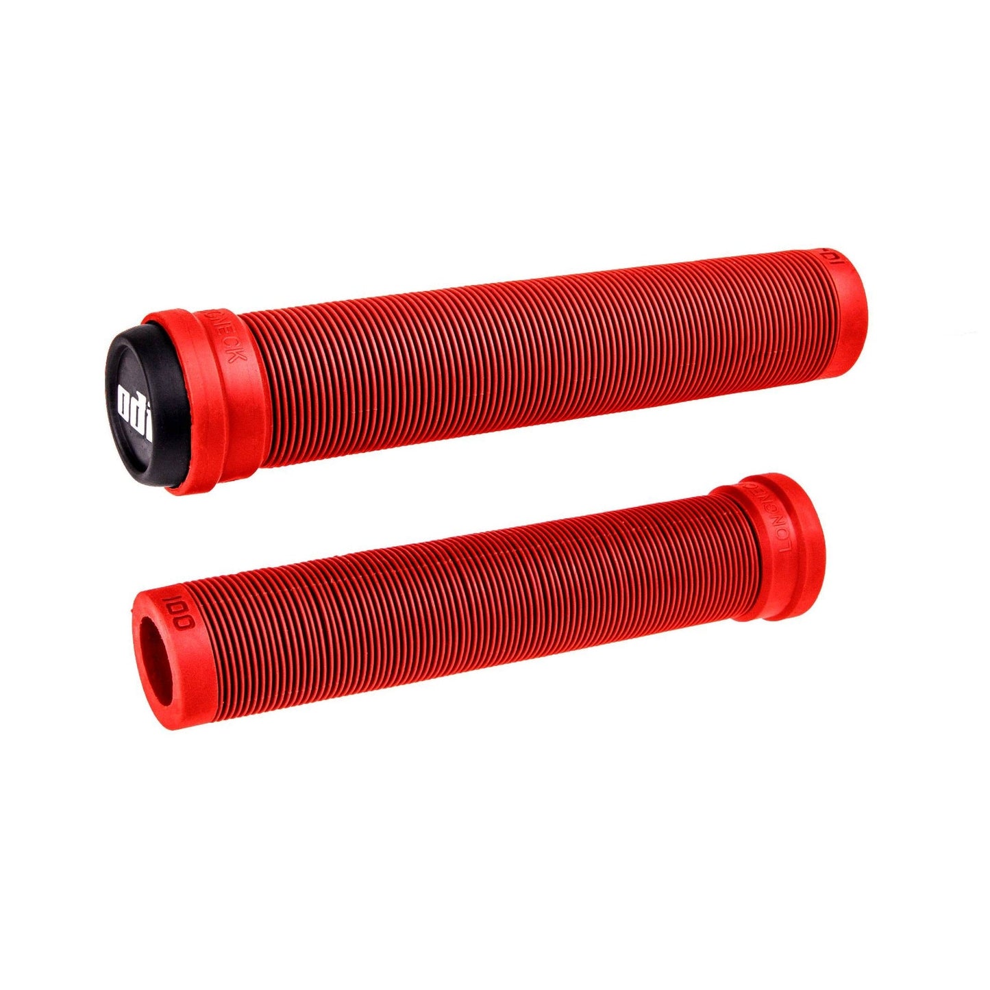 ODI Longneck SLX Flangeless Grips 160mm - Bright Red - Bow Shock Marketplace
