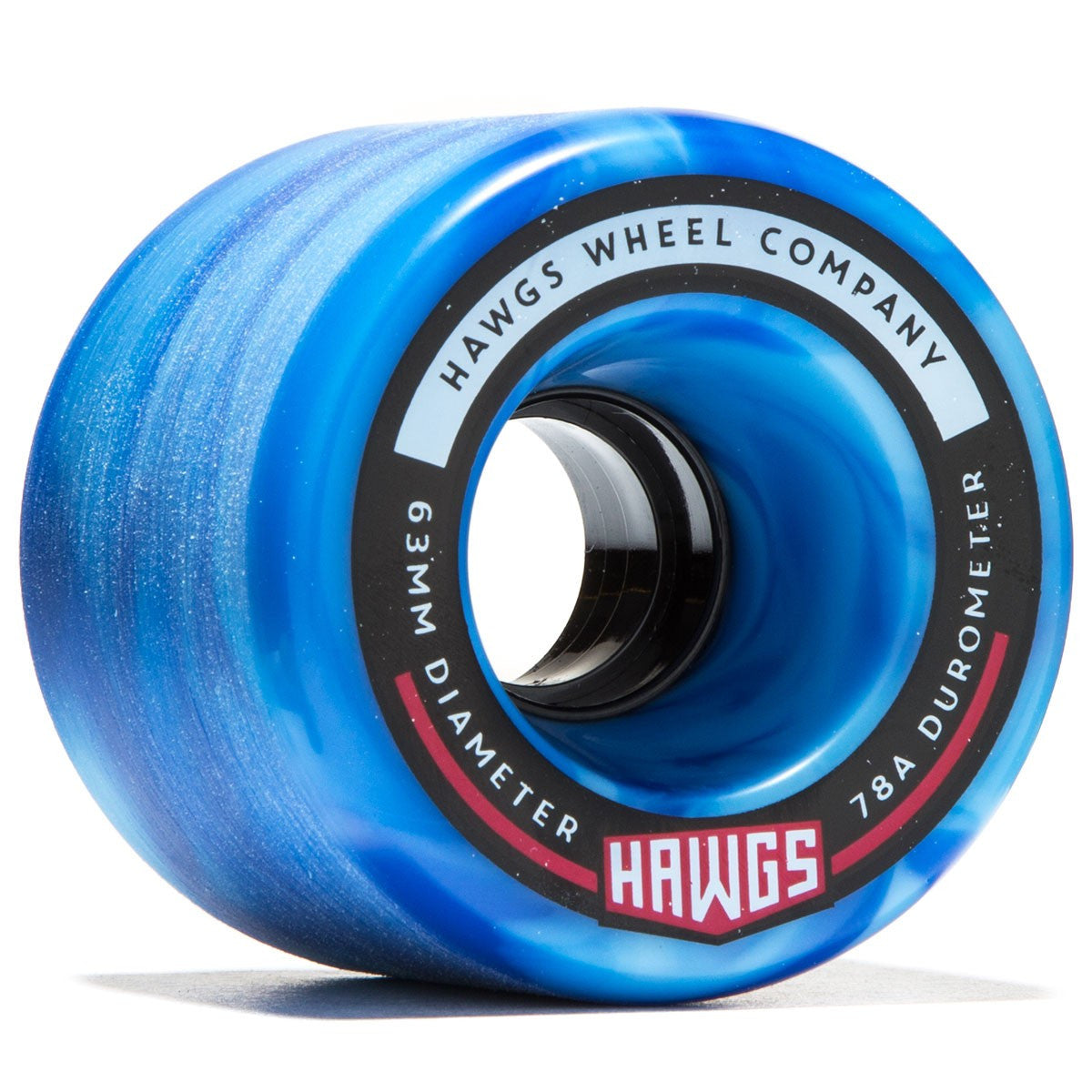 Hawgs Fatty Wheels 63mm 78a - Sky Blue Swirl (Set of 4) - Bow Shock Marketplace