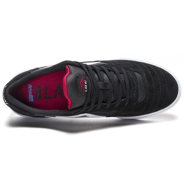Lakai Shoes Cambridge - Black/White Suede