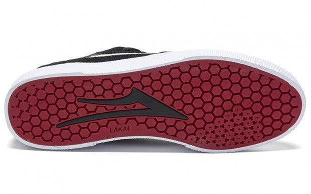 Lakai Shoes Cambridge - Black/White Suede - Bow Shock Marketplace