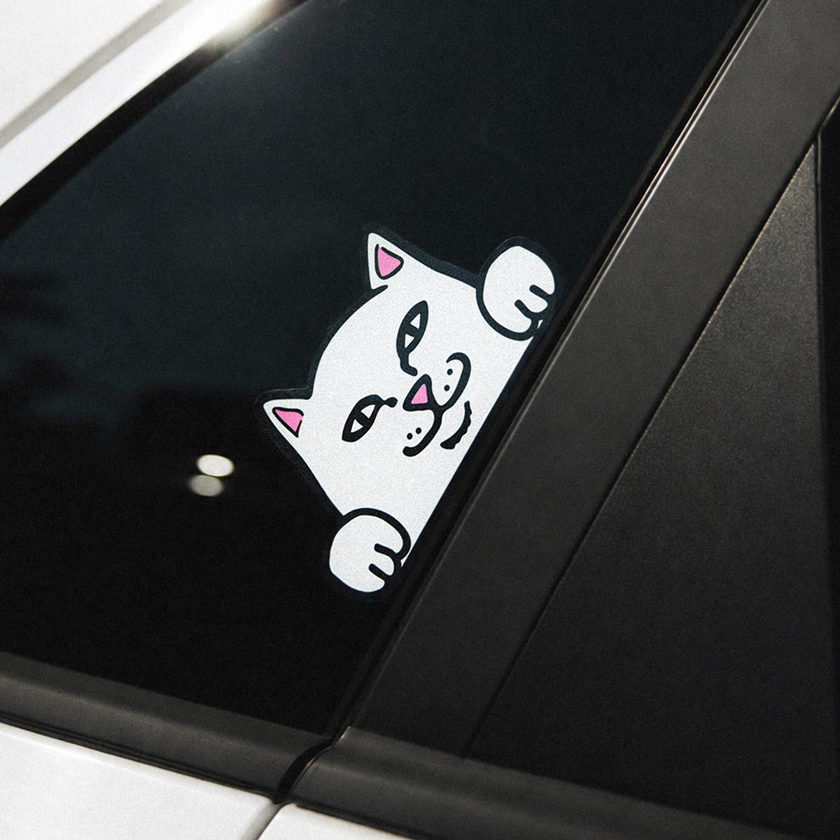 Peeking Nermal Car Sticker Pack (White)