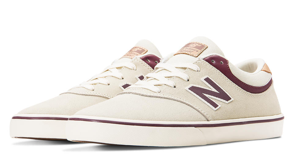 New Balance Shoes Numeric Quincy 254 - Stone Grey/Burgundy - Bow Shock Marketplace