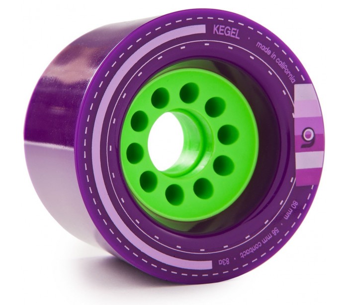 Orangatang Kegel Longboard Wheels 80mm 83a - Purple (Set of 4) - Bow Shock Marketplace