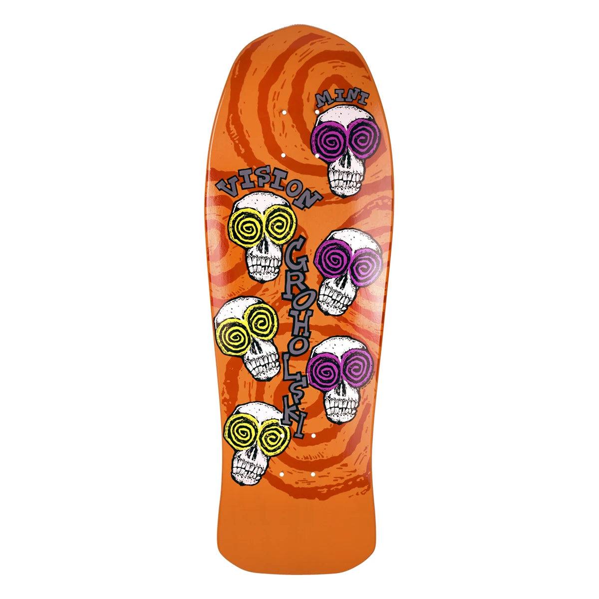 Vision Groholski Skeleton Mini 9.75" Skateboard Deck - Bow Shock Marketplace