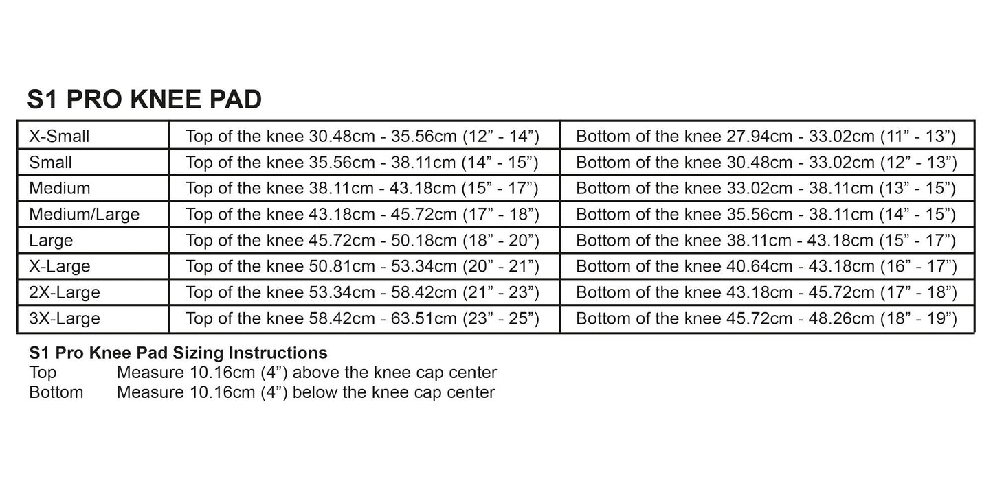 S1 Pro Knee Pads Gen 4.5 - 40mm Thickness - Bow Shock Marketplace