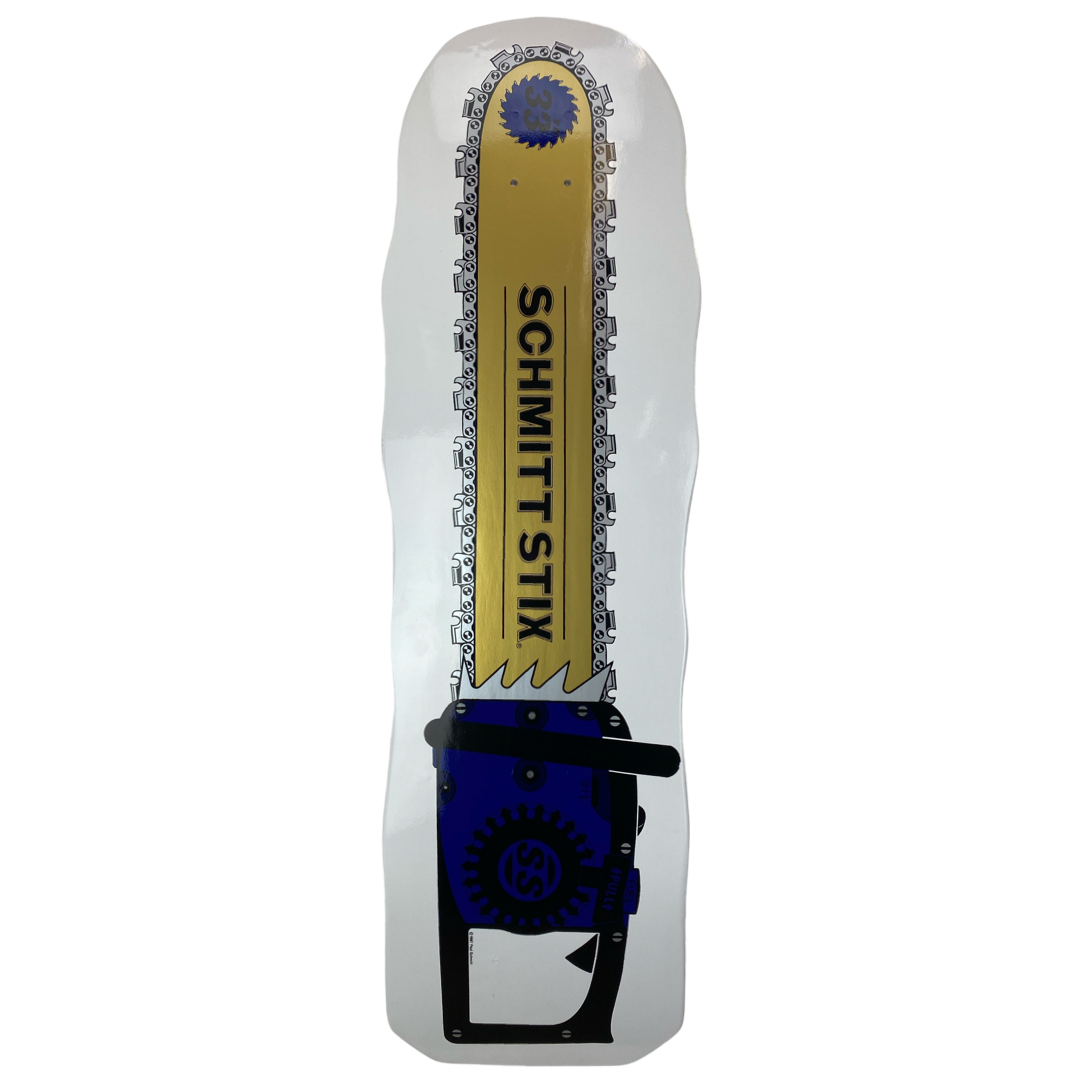 Schmitt Stix Chainsaw 10" Skateboard Deck - Bow Shock Marketplace