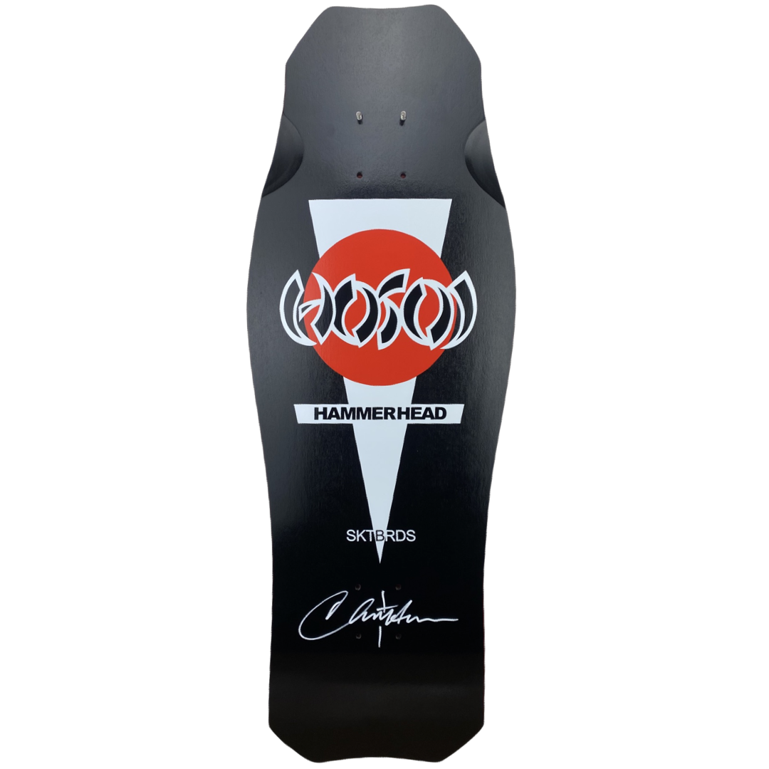 Hosoi OG Hammerhead Black 10.5" Autographed Skateboard Deck