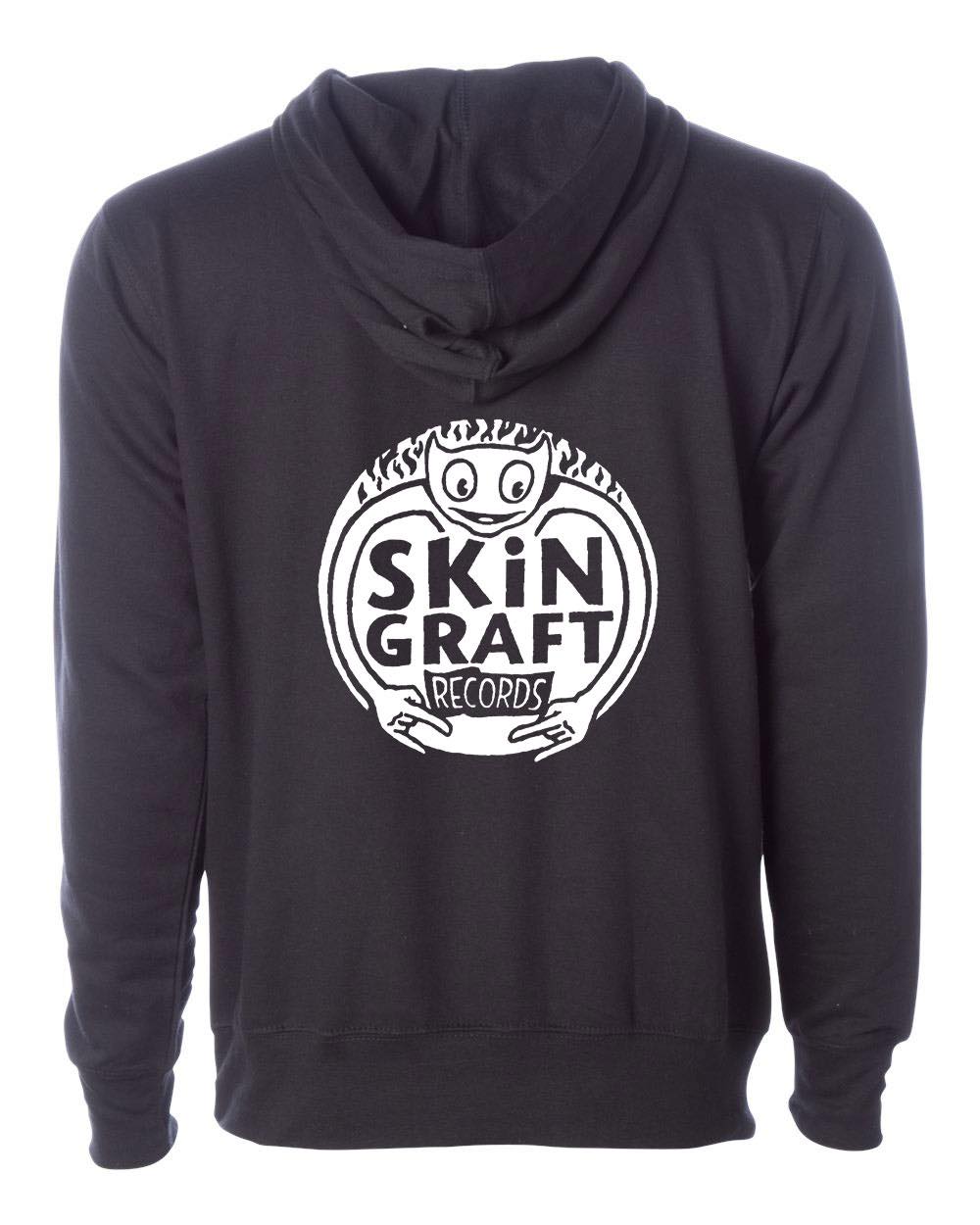 SKiN GRAFT Records “Logo” Zip-Up Hooded Sweatshirt - Bow Shock Marketplace