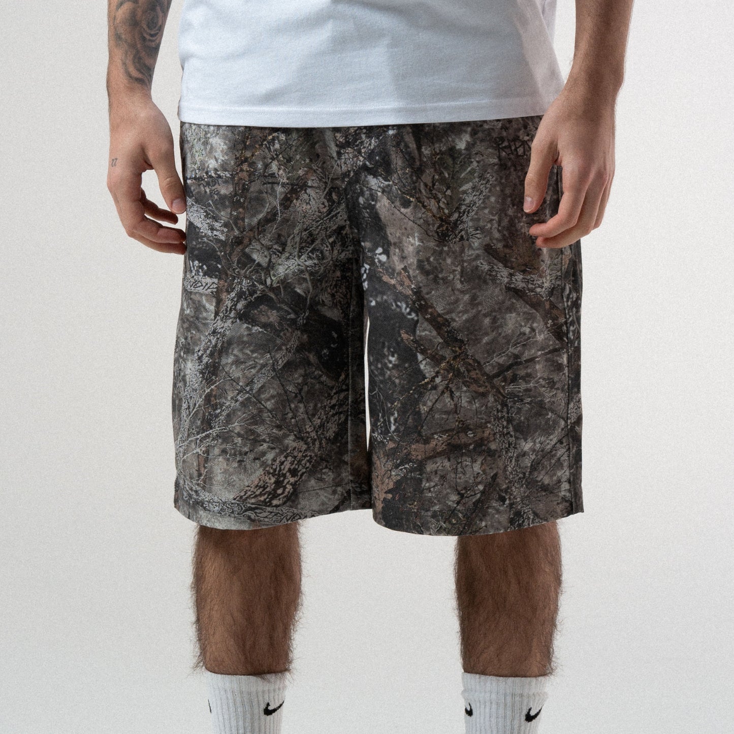 Nermal Tree Camo Baggy Denim Shorts (Nerm Tree Camo)