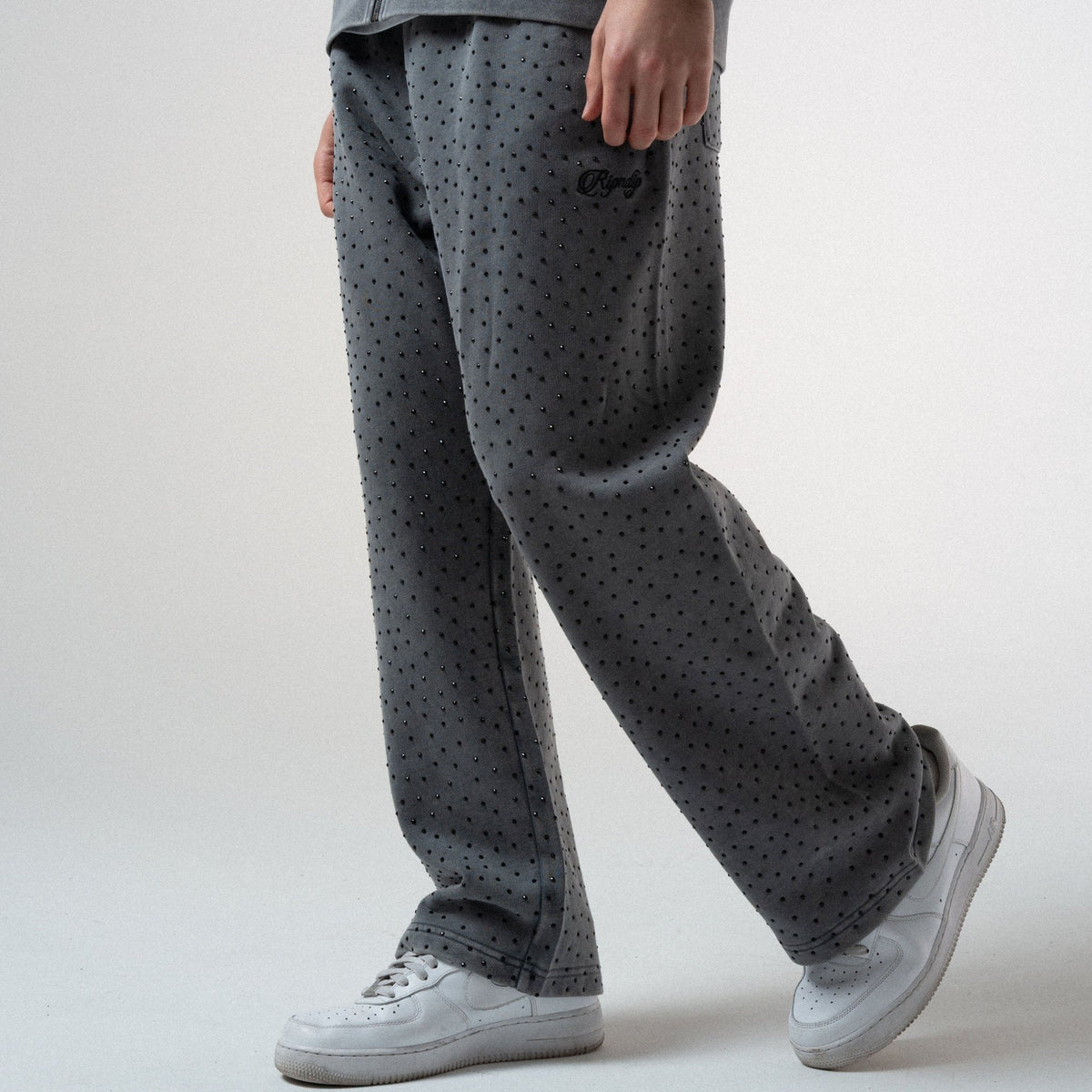 RIPNGEMS Straight Leg Sweatpants (Charcoal Wash)