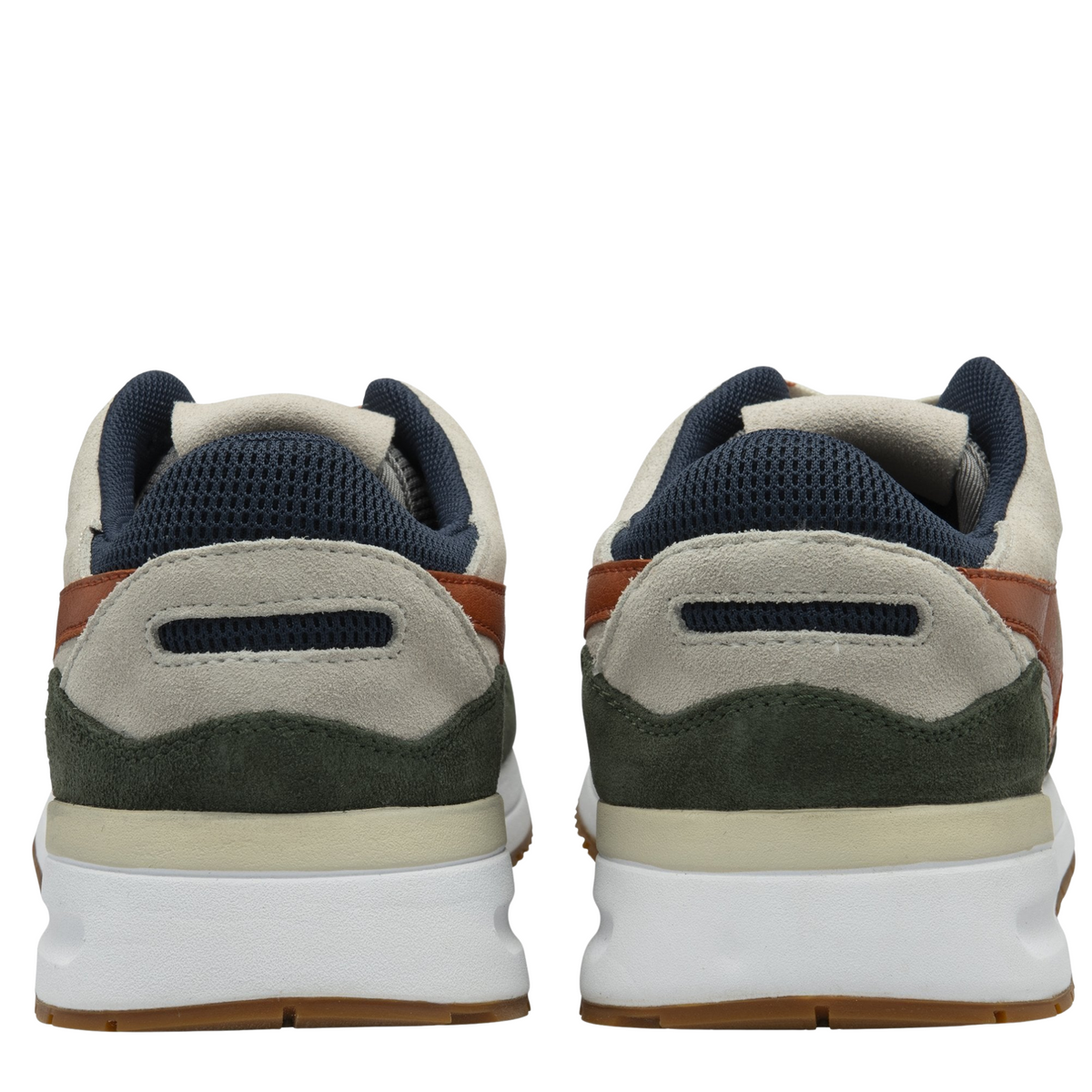 Gola Men's Delta Trainer - Off White/Dark Khaki/Moody Orange