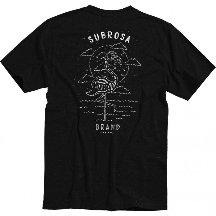 Subrosa Flamingo T-Shirt - Black - Bow Shock Marketplace
