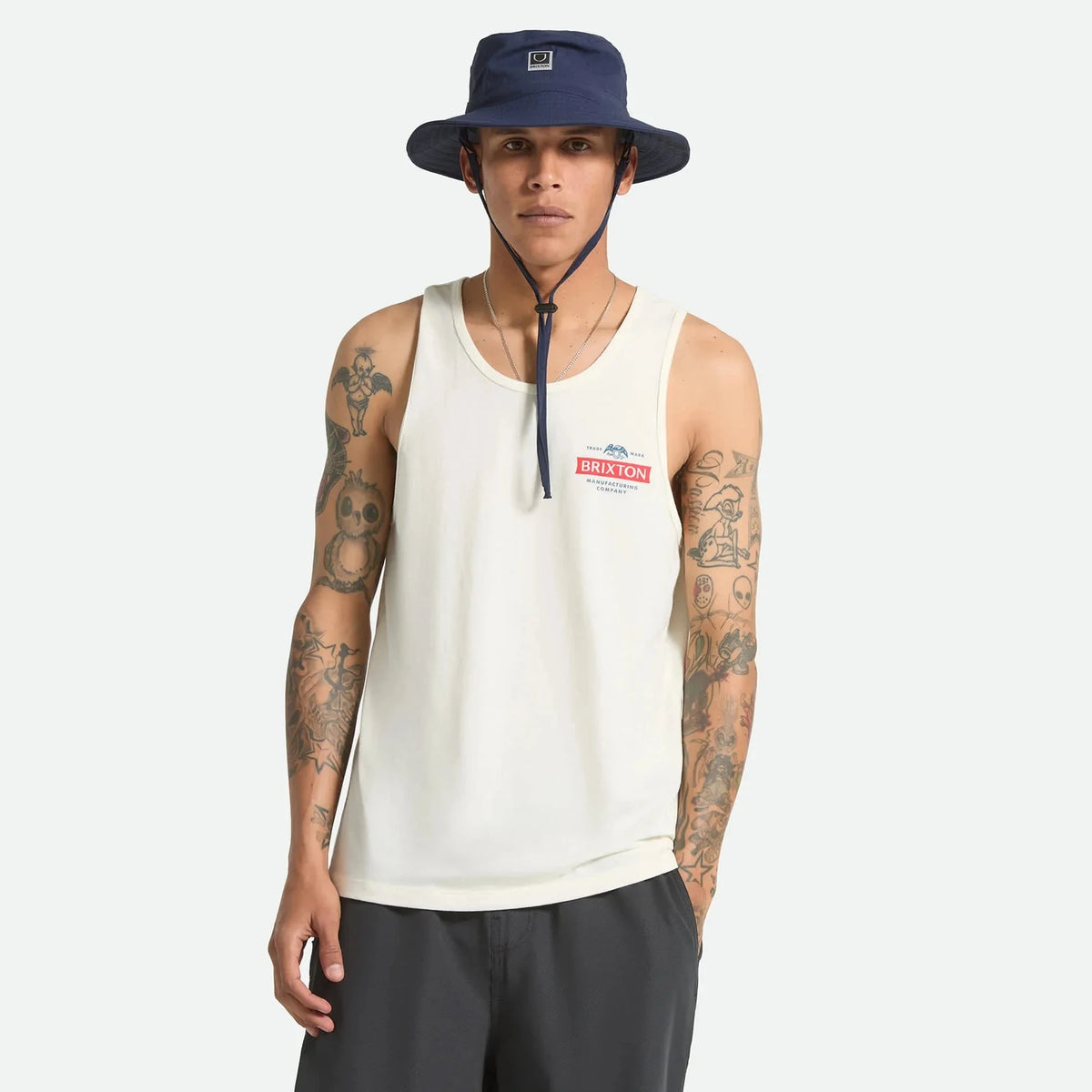 Brixton Pinnacle Off White Tank Top