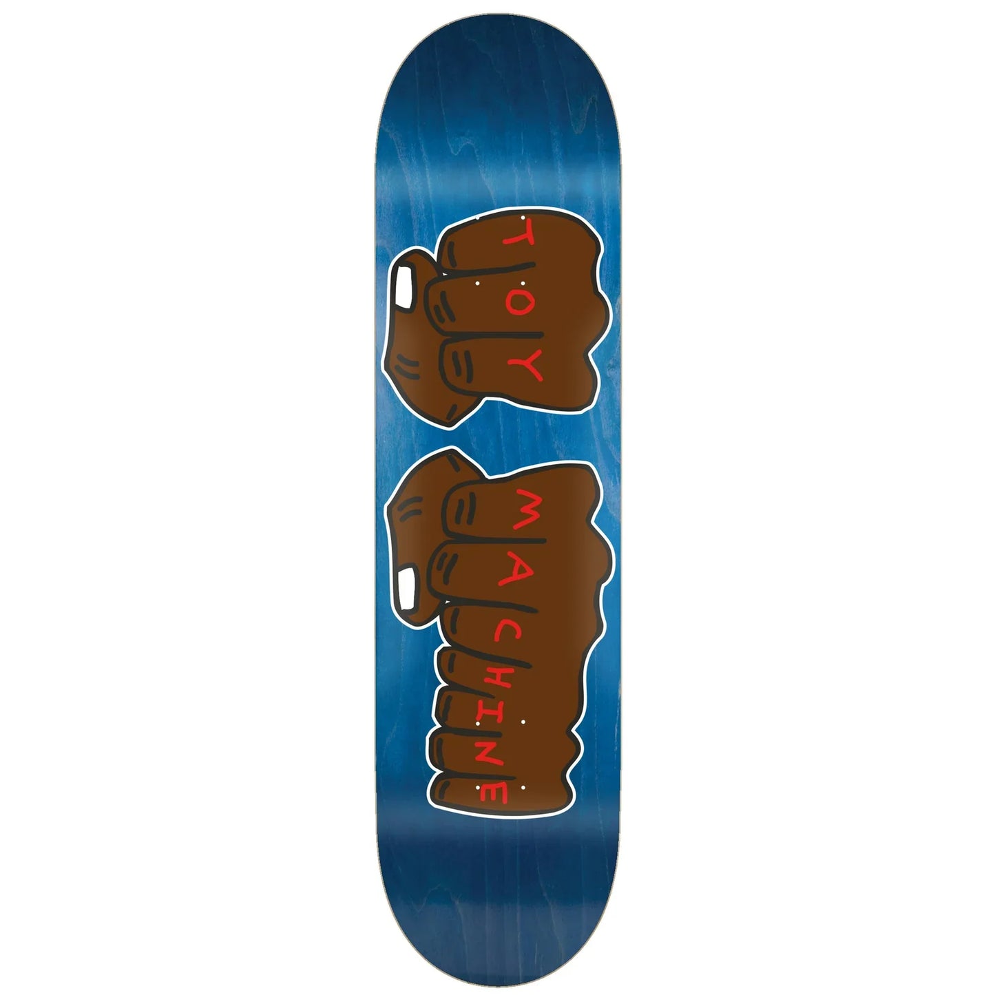 Toy Machine Black Fists 8.25" Assorted Stain Skateboard Deck
