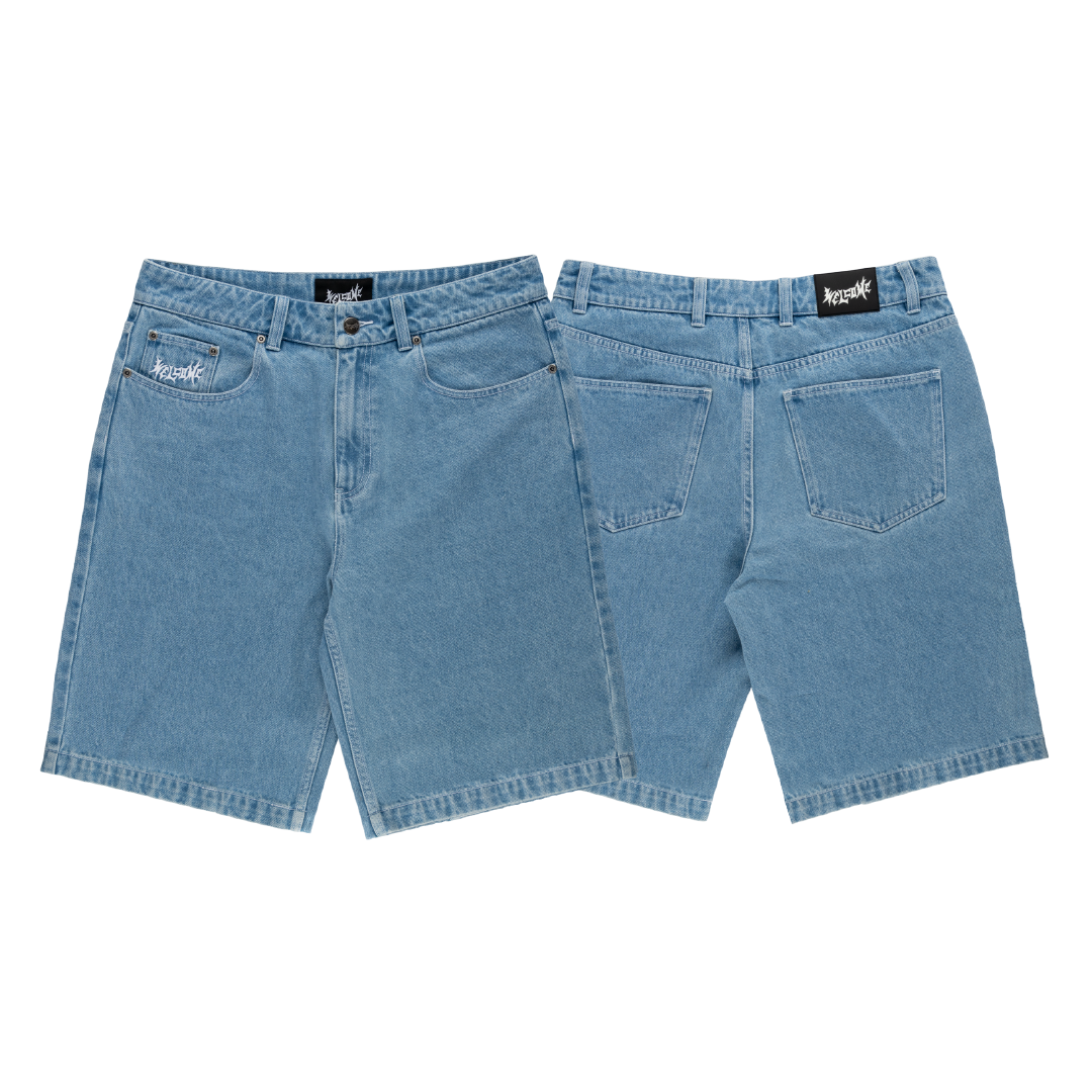 Welcome Linger Baggy Denim Short - Bow Shock Marketplace