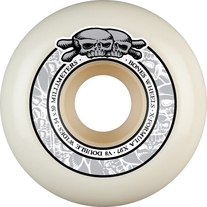Bones Wheels X-Formula V8 Double Wides 54mm 97A Skateboard Wheels
