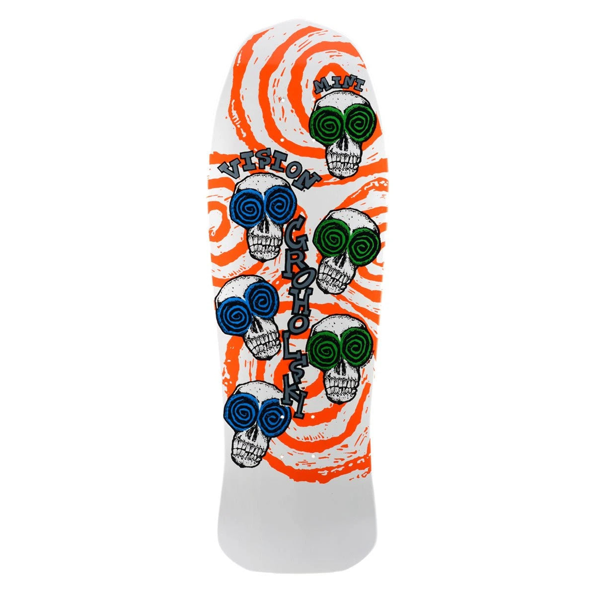 Vision Groholski Skeleton Mini 9.75" Skateboard Deck - Bow Shock Marketplace
