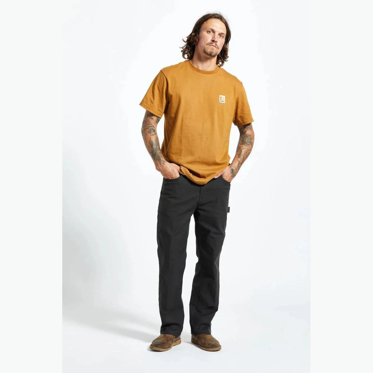 Brixton Builders Carpenter Washed Black Pants