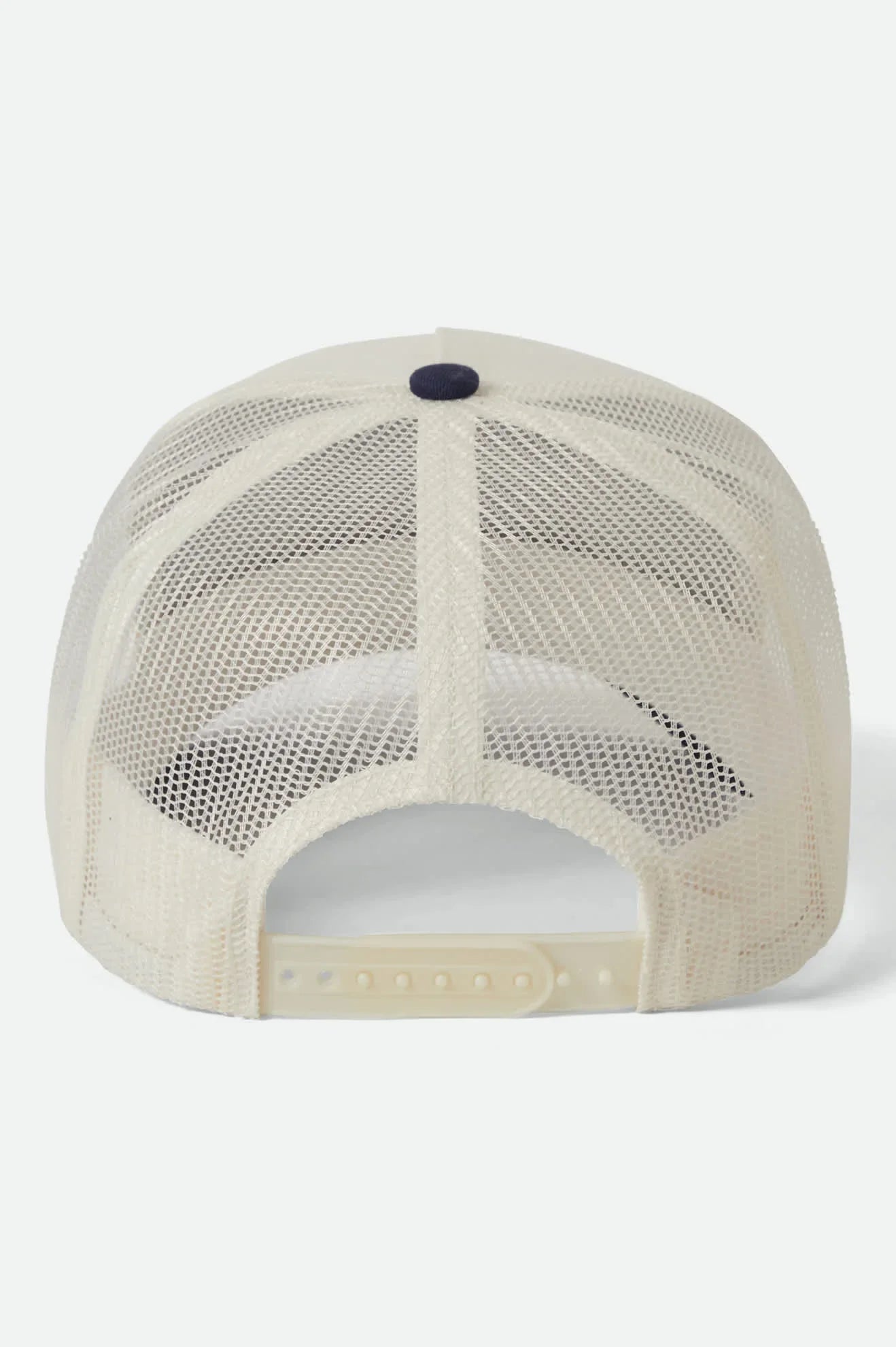 Brixton Hubal C NP MP Off White Midnight Blue Trucker Snapback Hat
