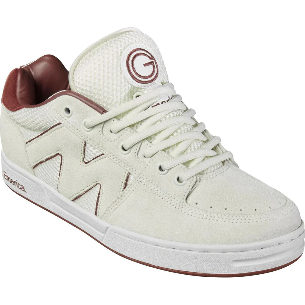 Emerica Shoes OG-1 Skateshop Day - White/Burgundy - Bow Shock Marketplace