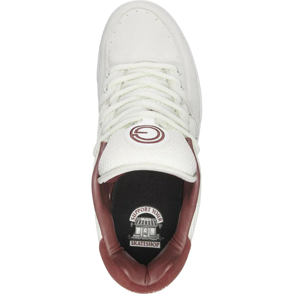 Emerica Shoes OG-1 Skateshop Day - White/Burgundy - Bow Shock Marketplace