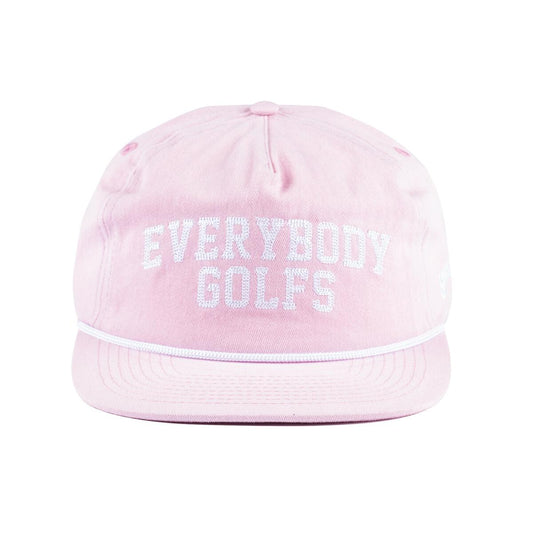 Sandy Par Everybody Golfs Pink 5-Panel Snapback Hat
