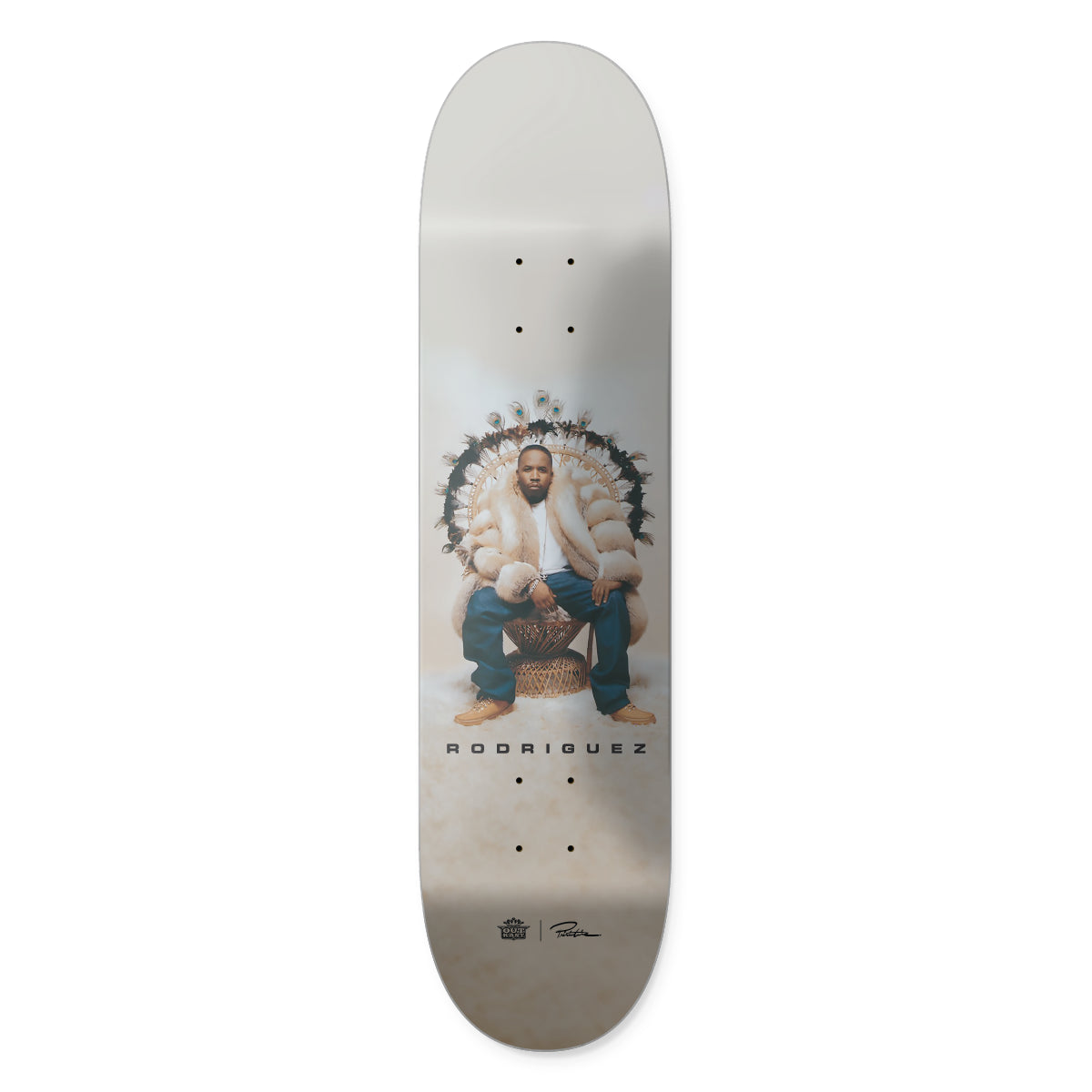 PRIMITIVE x OUTKAST RODRIGUEZ "REGAL" 8.25" SKATEBOARD DECK - Bow Shock Marketplace
