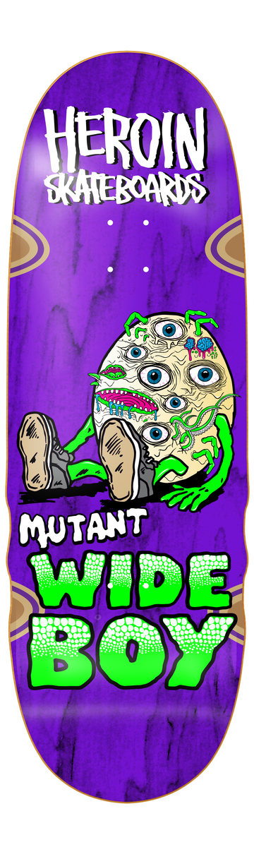 Heroin Mutant Wide Boy 10.4" Skateboard Deck