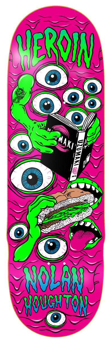 Heroin Houghtan Mutate Or Die 9.5" Skateboard Deck