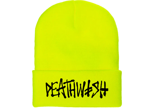 Deathwish OG DeathSpray Safety Green Beanie
