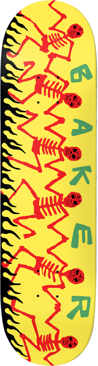 Baker Figgy Dancing Skellies 8.5" Skateboard Deck
