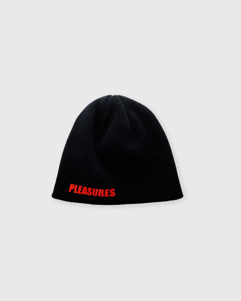 Pleasures X Zero Single Skull Black Beanie