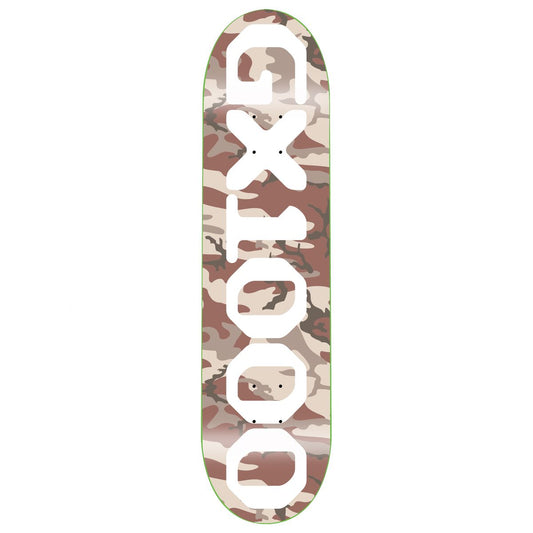 GX1000 OG Logo Camo White 8.375" Skateboard Deck