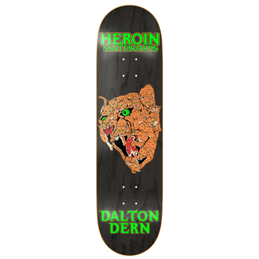 Heroin Dalton Dern Panther 8.5" Assorted Stain Skateboard Deck