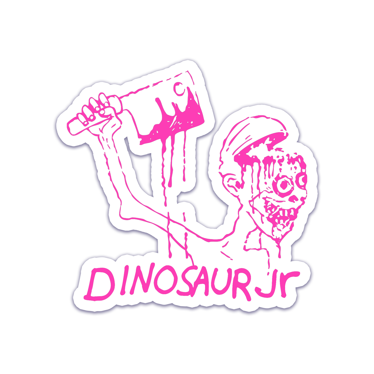 Color Bars x Dinosaur Jr Start Choppin Sticker