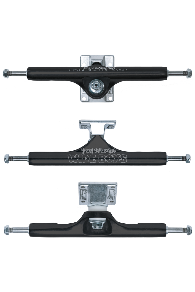Slappy ST1 Hollow Wide Boys Laser Etch 11.0 Skateboard Trucks (Set of 2)