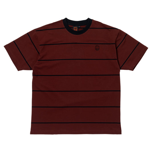 Spitfire Bighead Embroidered Burgundy / Black S/s Shirt