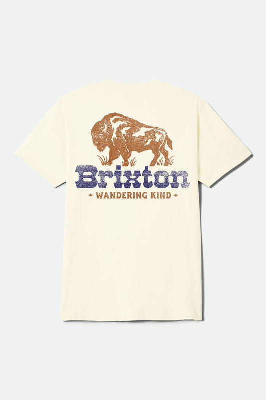Brixton Drifter Standard Cream S/s Shirt