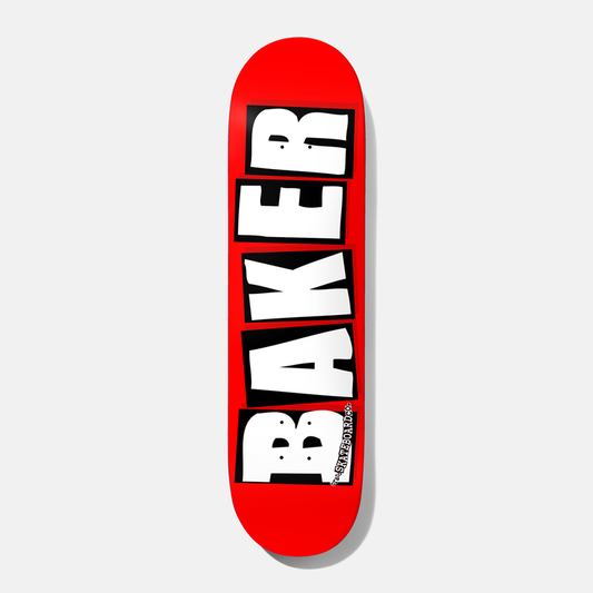 Baker Brand Logo White 8.5 Deck - Bow Shock Marketplace