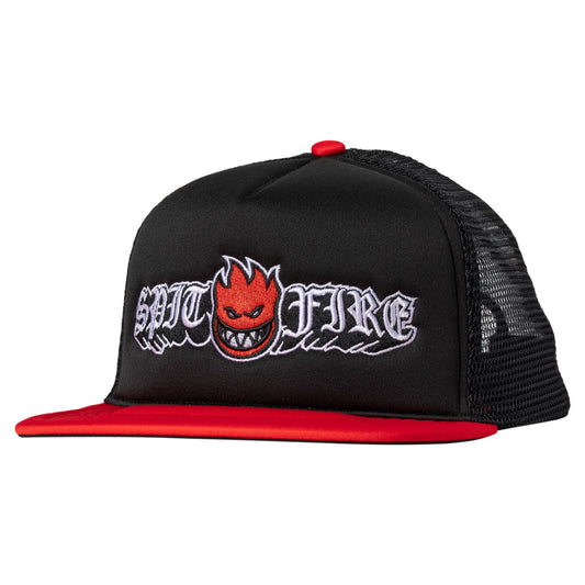Spitfire Old E Drop Bighead Black / Red Snapback Hat