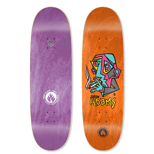 Black Label Adams "Smoking Section" 9.5" Egg Skateboard Deck