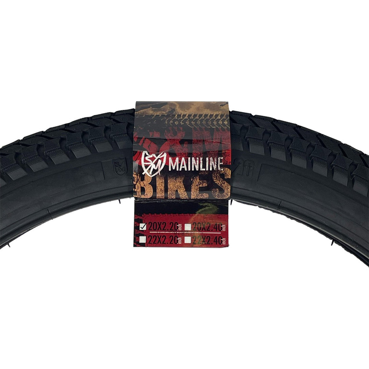 S&M Bikes Mainline Tire 20″x2.20″ - Black - Bow Shock Marketplace